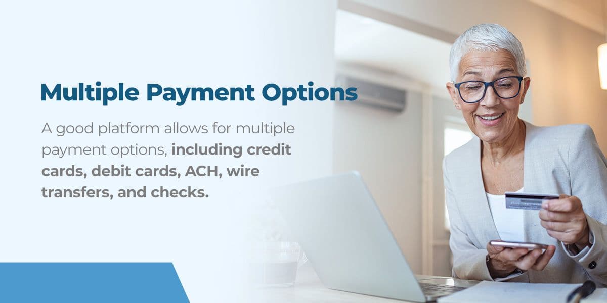 Multiple Payment Options