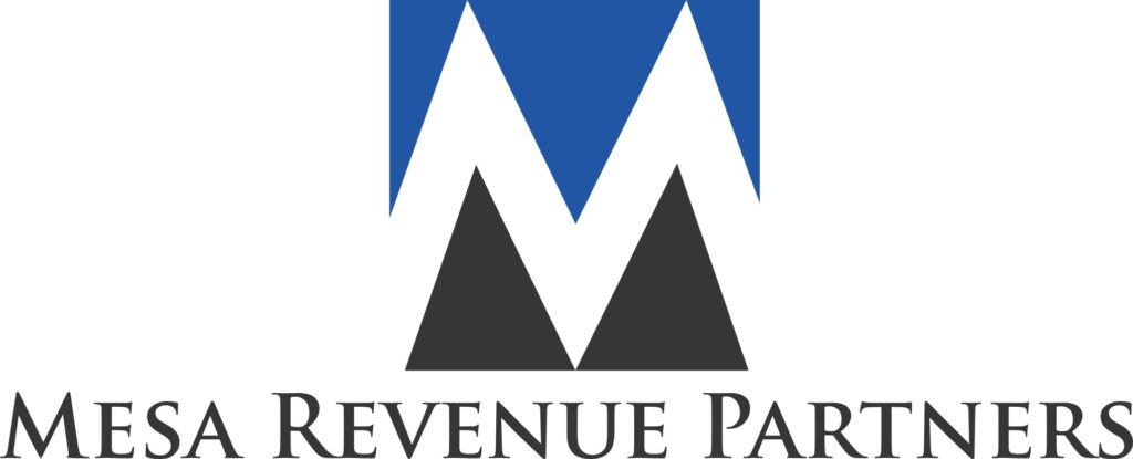Mesa Revenue Partners blue and black M logo