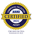 IACC certified commercial collection certified seal