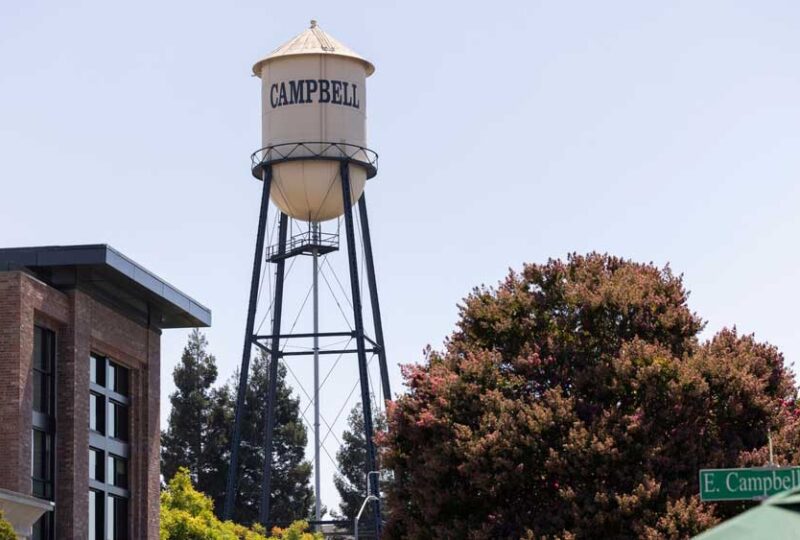 Campbell, CA water tower