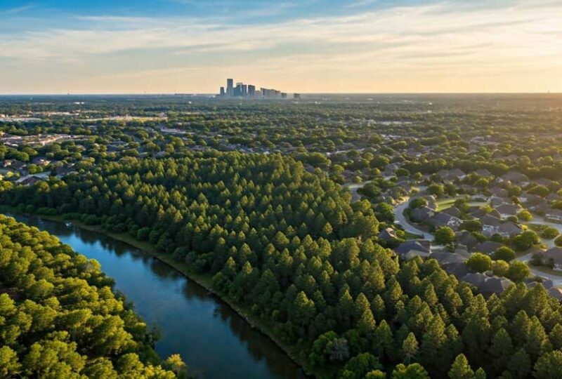 Aerial view of Kingwood, TX