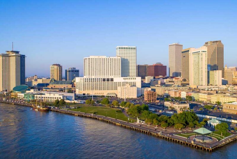 Aerial view of New Orleans, LA