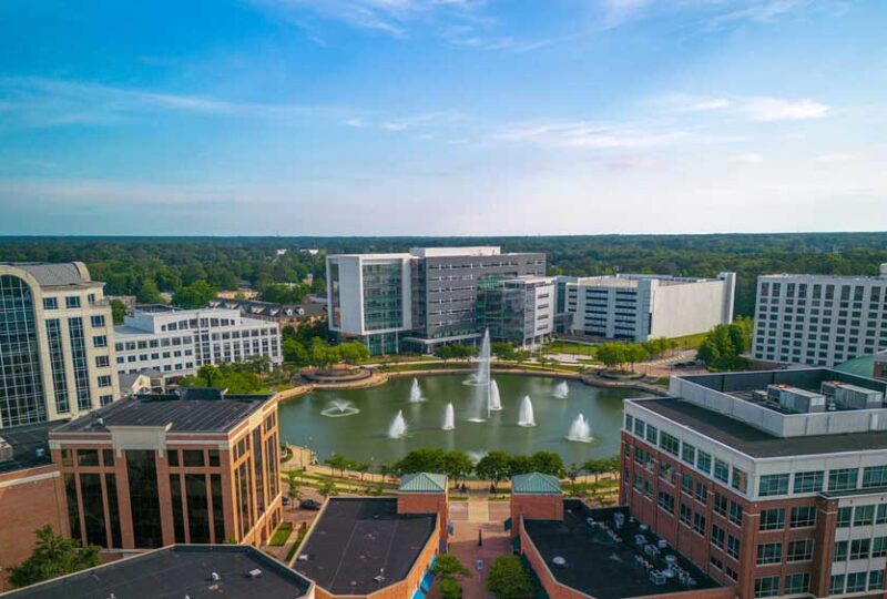 Aerial view of Newport News, VA