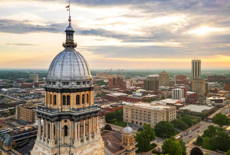 Aerial view of Springfield, IL