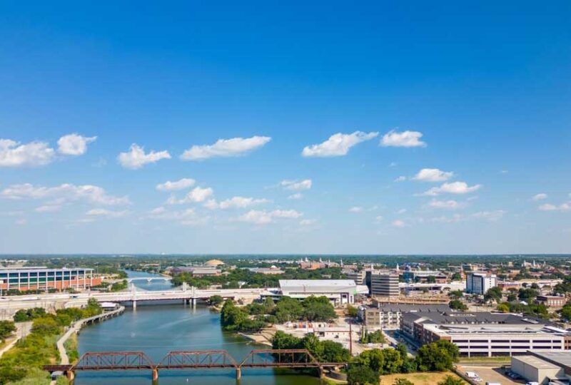 Aerial view of Waco, TX
